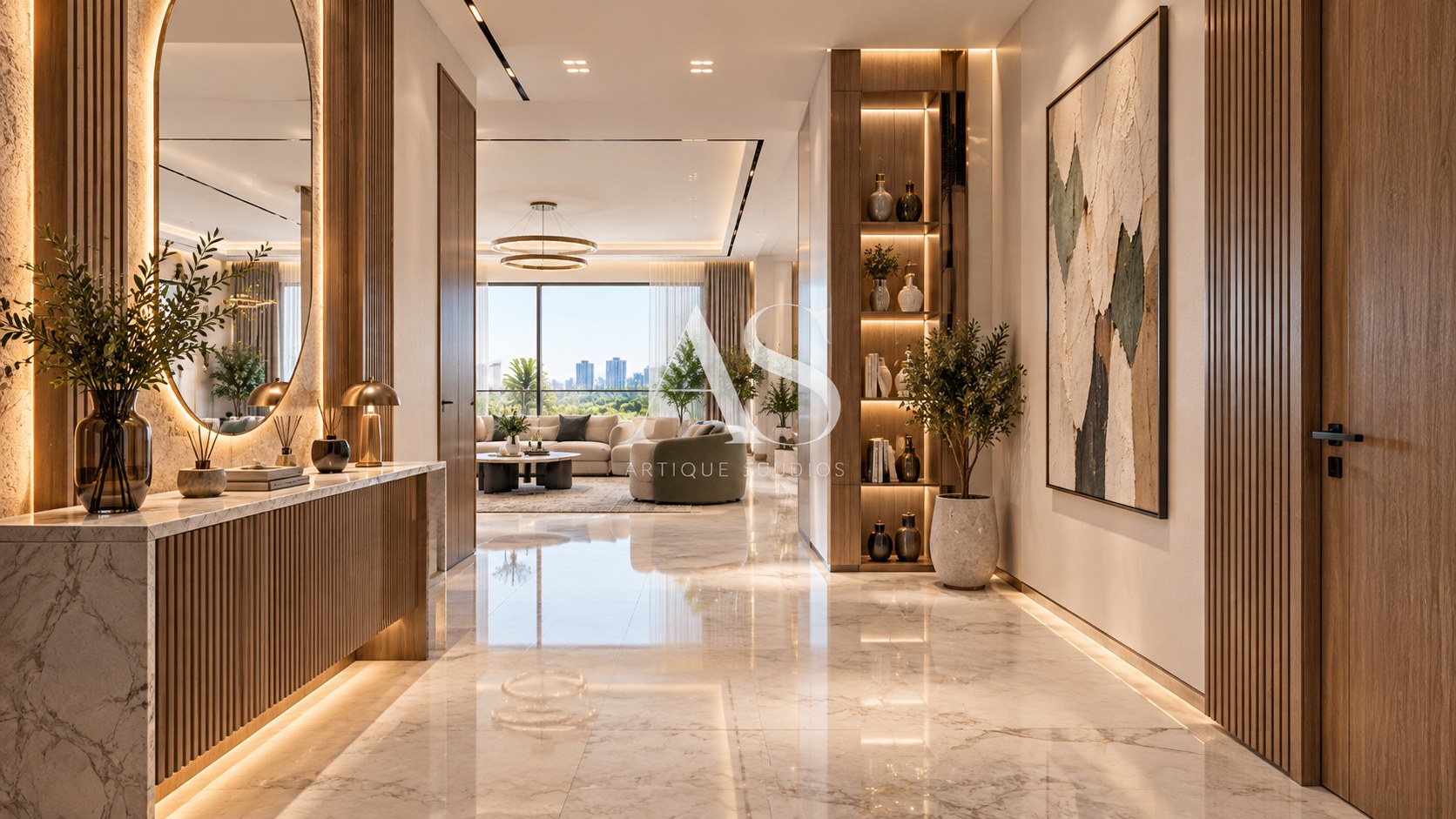Contemporary Sunlit 3BHK Apartment detail view 7