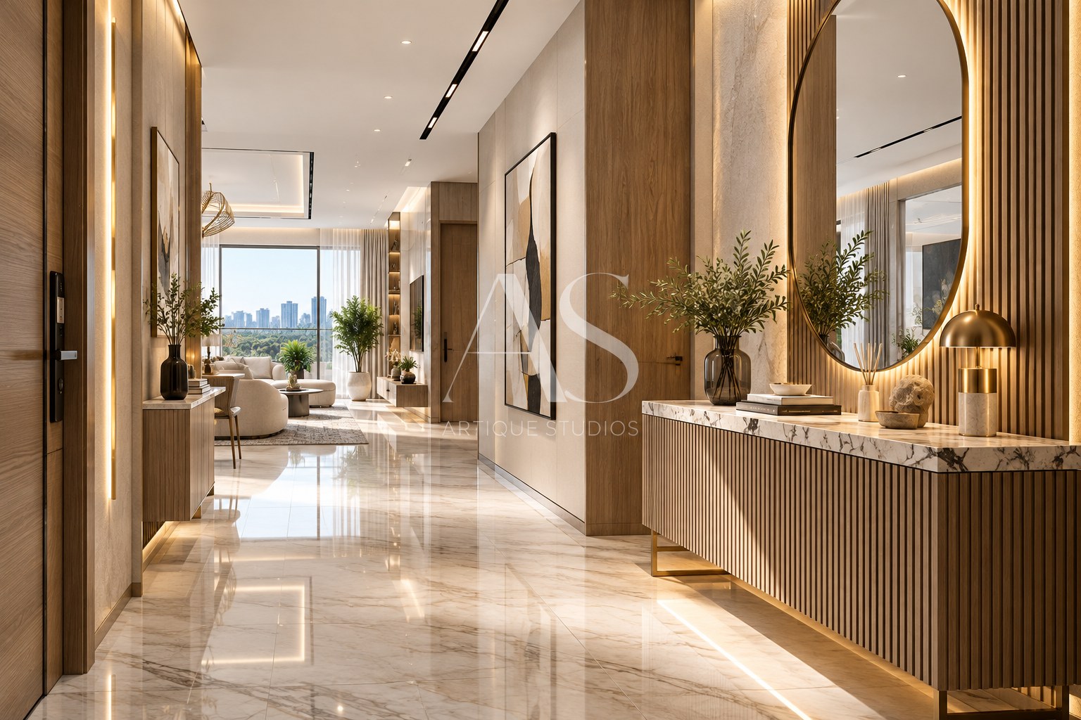 Contemporary Sunlit 3BHK Apartment detail view 12