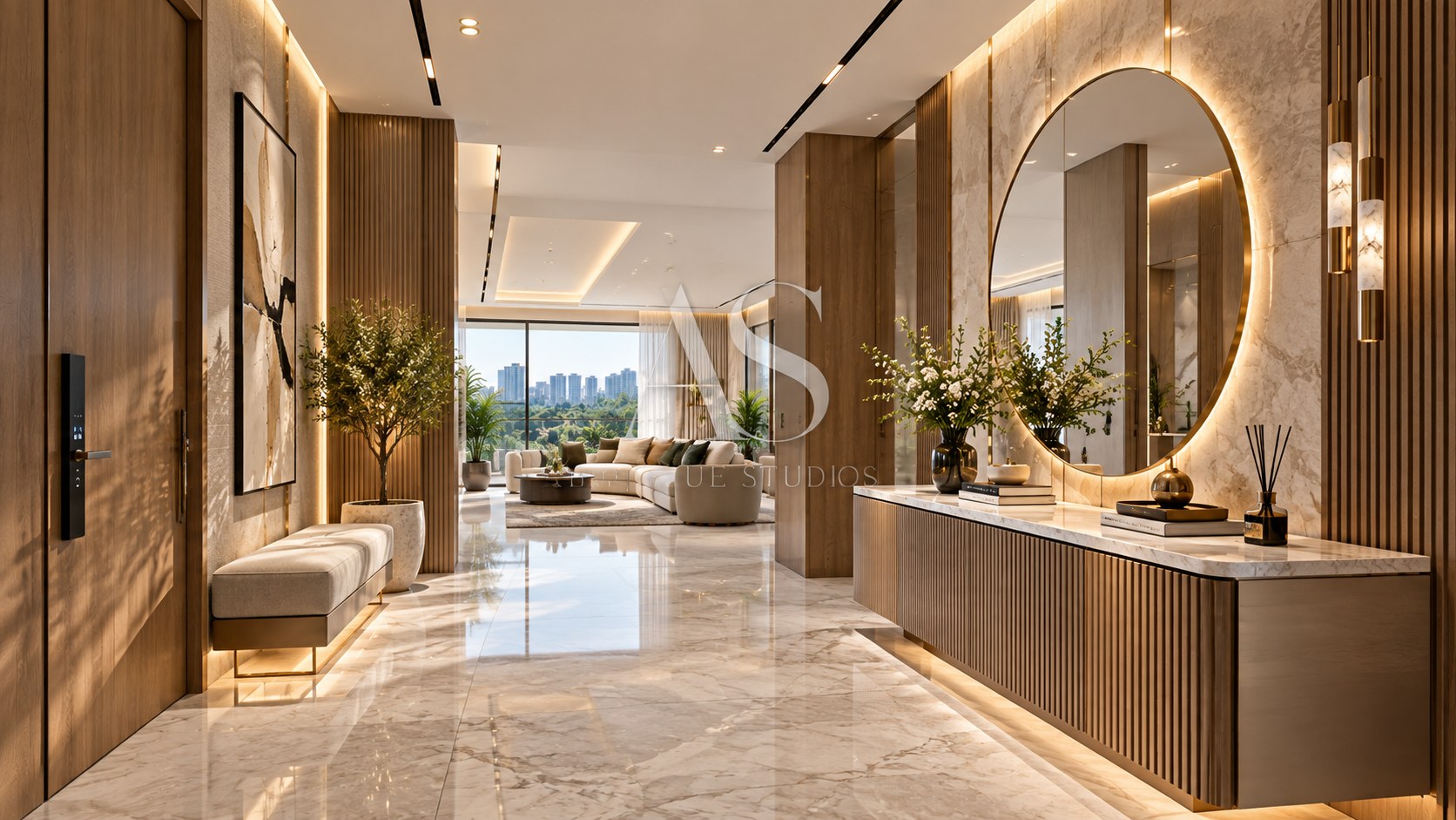 Contemporary Sunlit 3BHK Apartment detail view 13