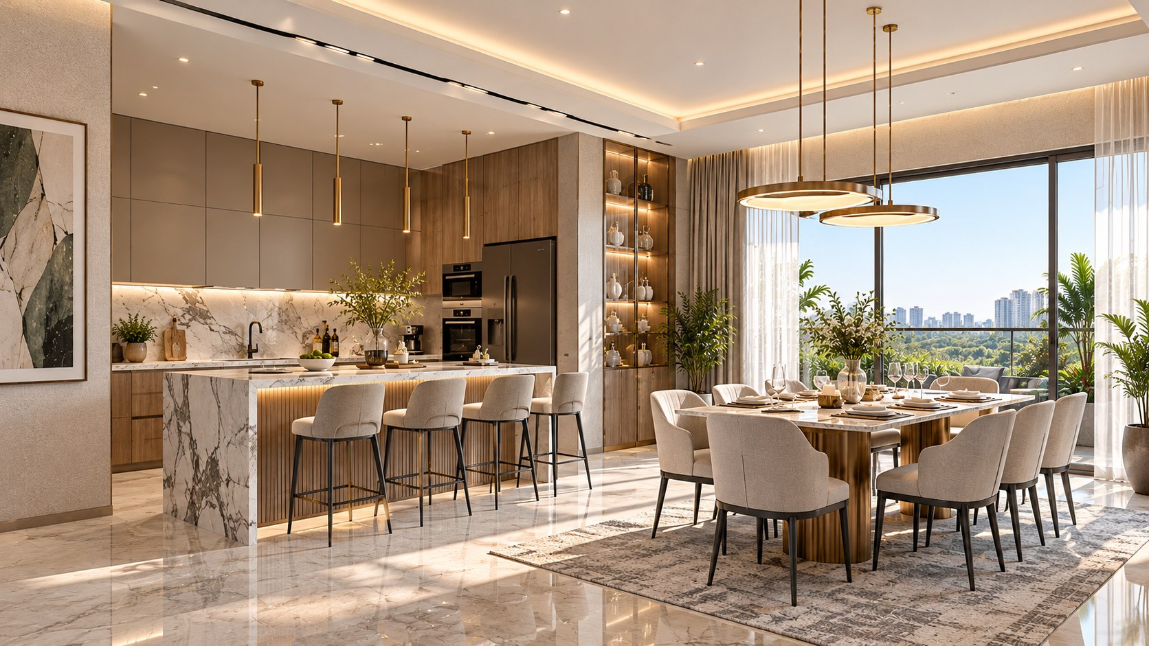 Contemporary Sunlit 3BHK Apartment detail view 14