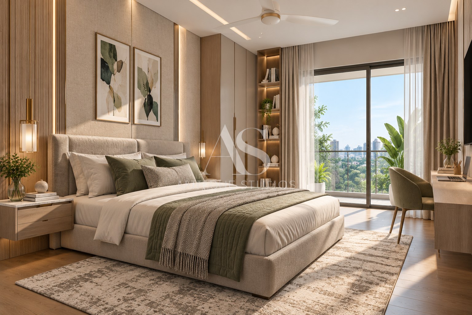 Contemporary Sunlit 3BHK Apartment detail view 15